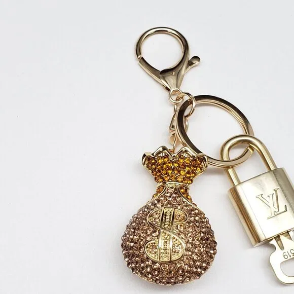 Authentic Louis Vuitton Lock & Key with unbranded Bagcharm, Keycharm, Keychain - Picture 5 of 8
